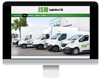 Screenshot of JSM Logistics website