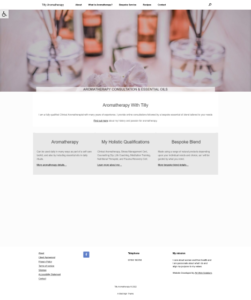 Accessible Aromatherapy website